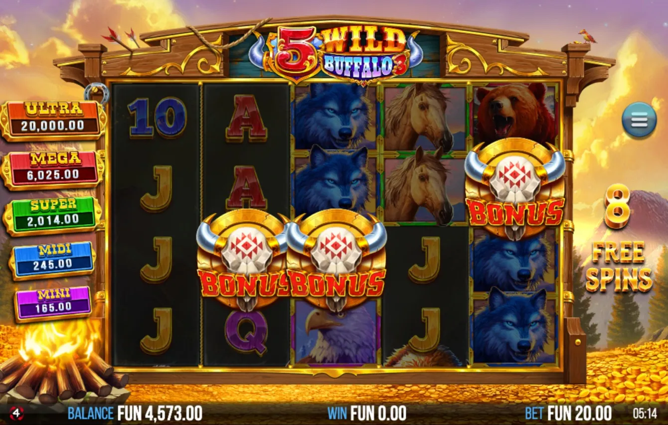5 Wild Buffalo 3 Slot