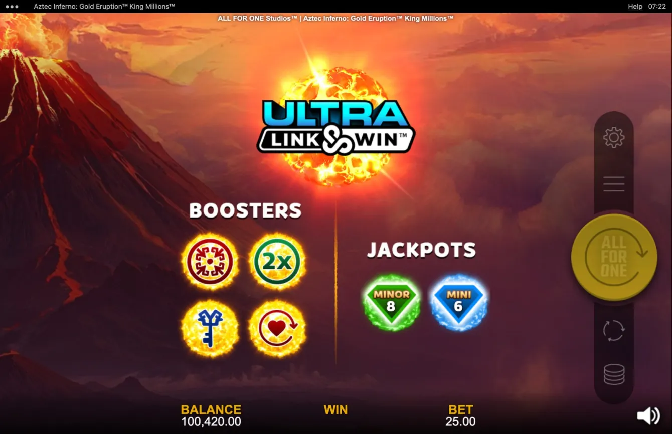Aztec Inferno: Gold Eruption King Millions Slot
