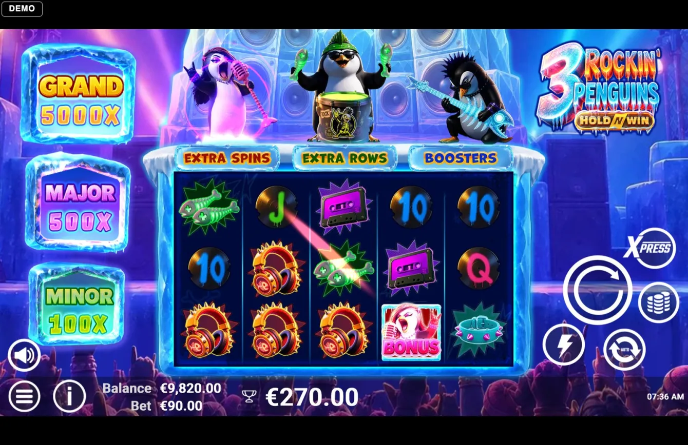 3 Rockin' Penguins Slot