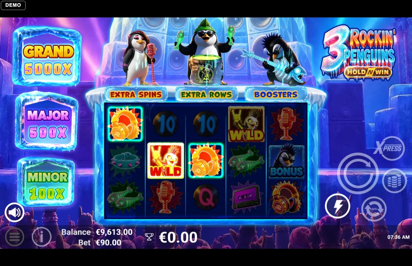 3 Rockin' Penguins Slot