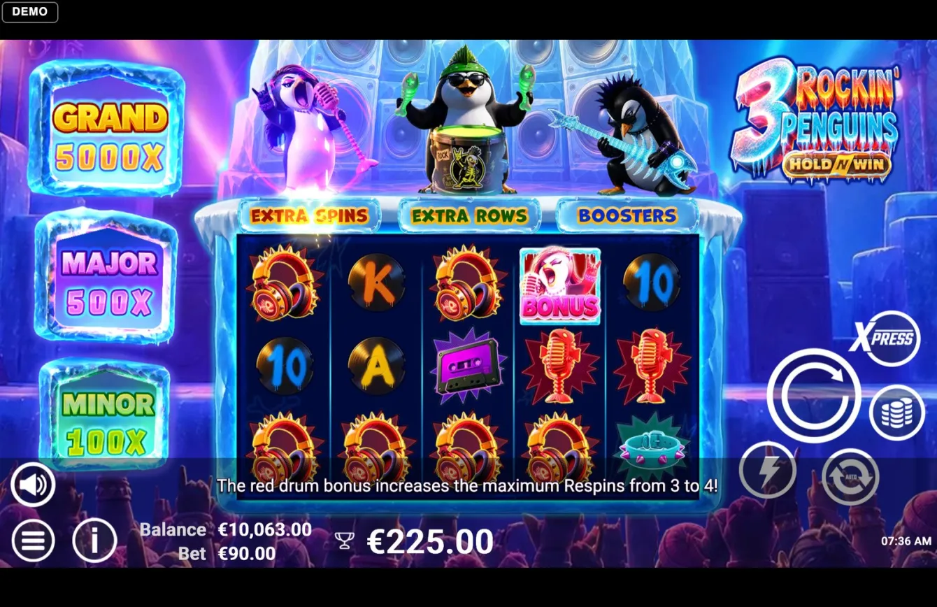 3 Rockin' Penguins Slot