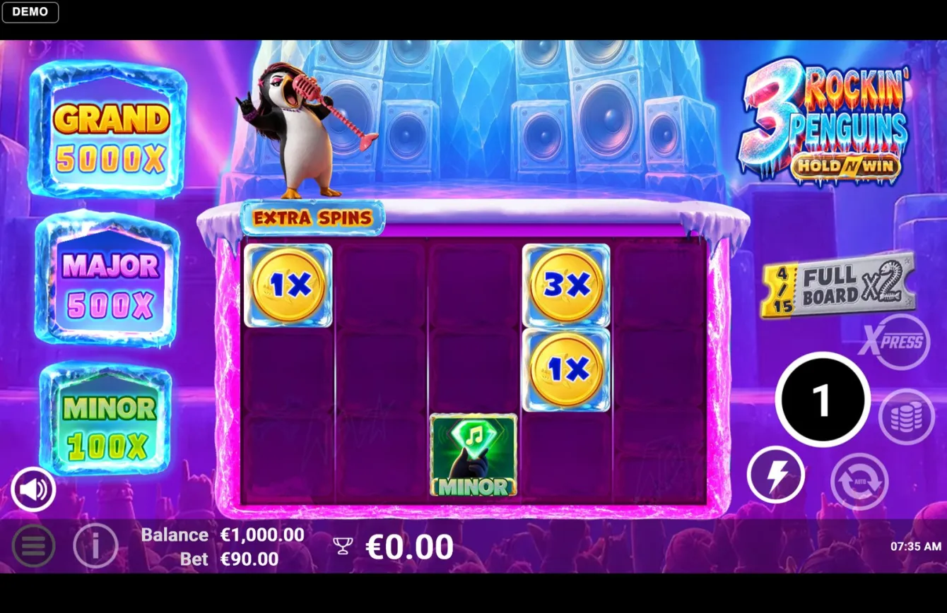 3 Rockin' Penguins Slot