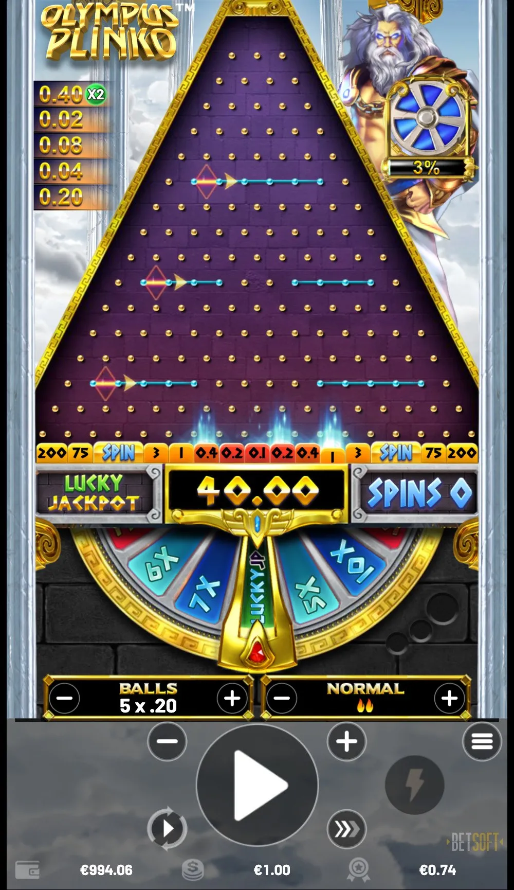 Olympus Plinko Slot
