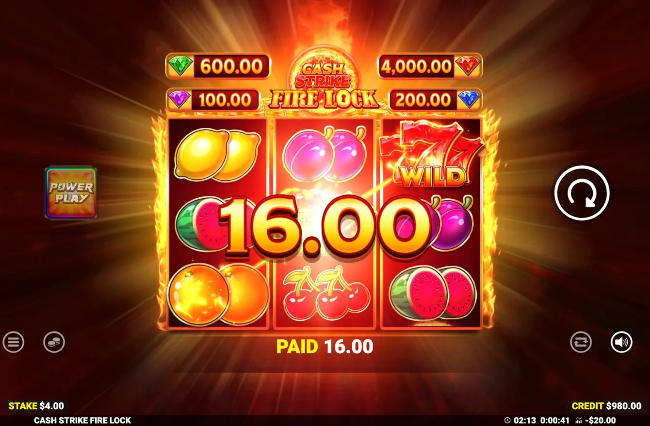 Cash Strike Fire Lock Slot