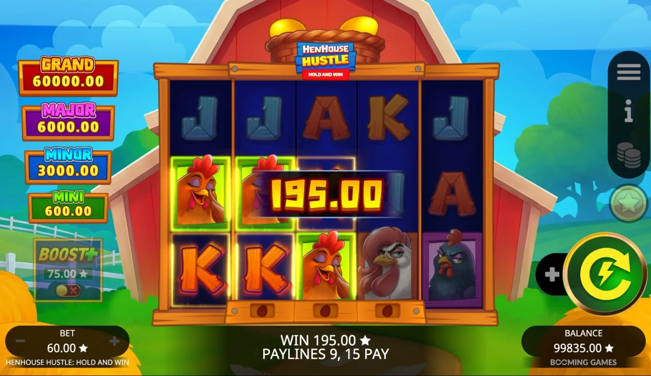 Henhouse Hustle: Hold and Win Slot