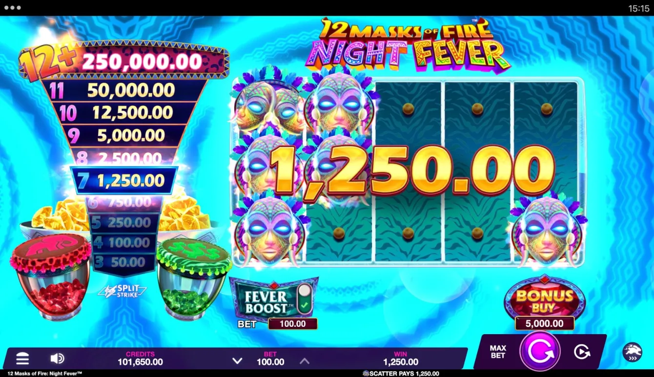 12 Masks of Fire: Night Fever Slot