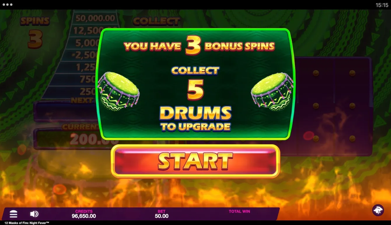 12 Masks of Fire: Night Fever Slot