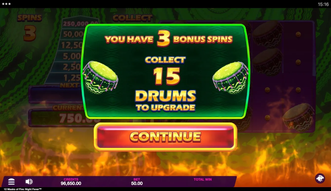 12 Masks of Fire: Night Fever Slot