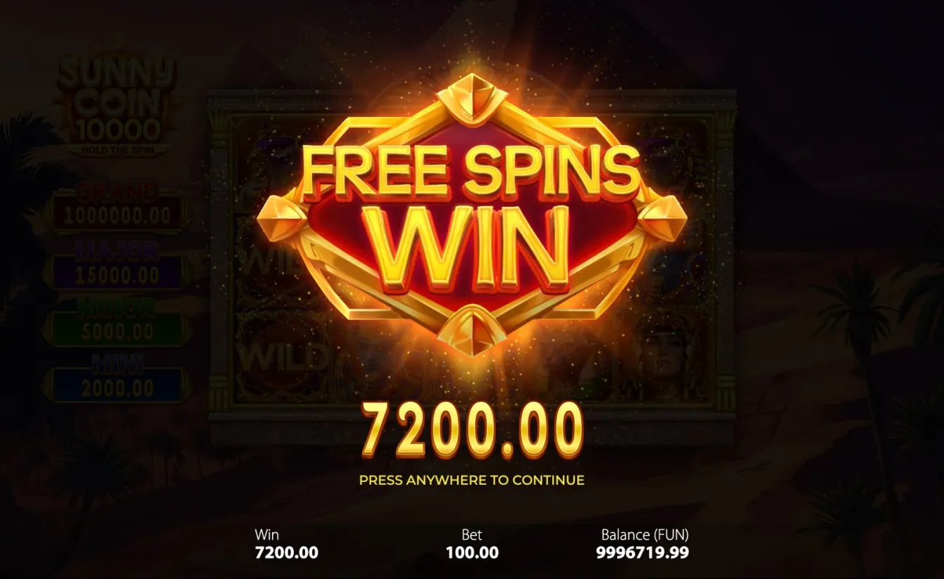 Sunny Coin 10000: Hold The Spin Slot
