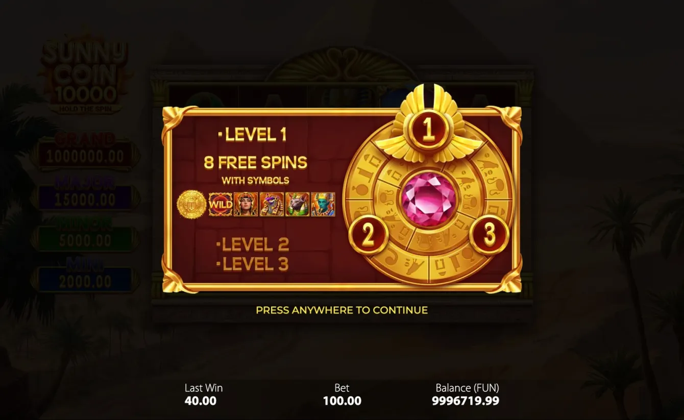 Sunny Coin 10000: Hold The Spin Slot