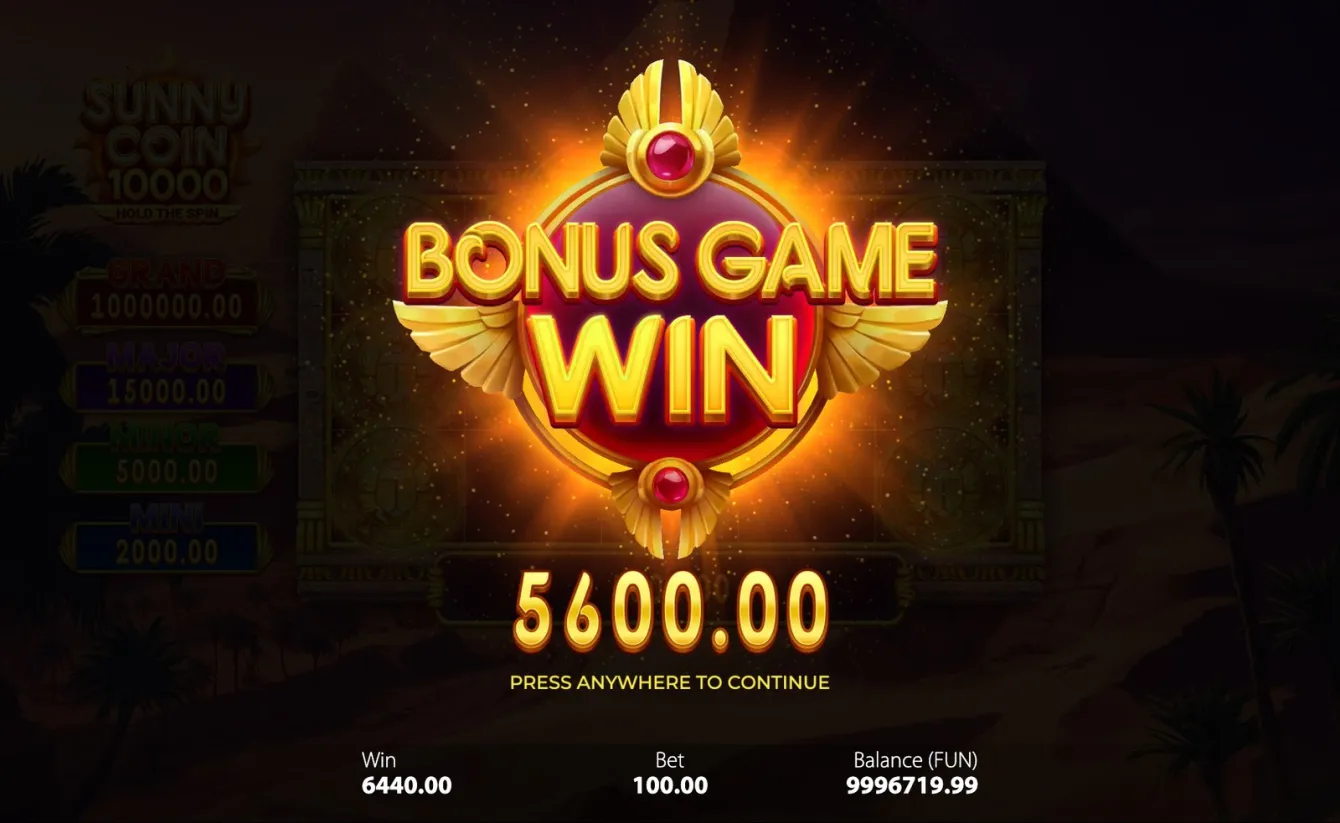 Sunny Coin 10000: Hold The Spin Slot