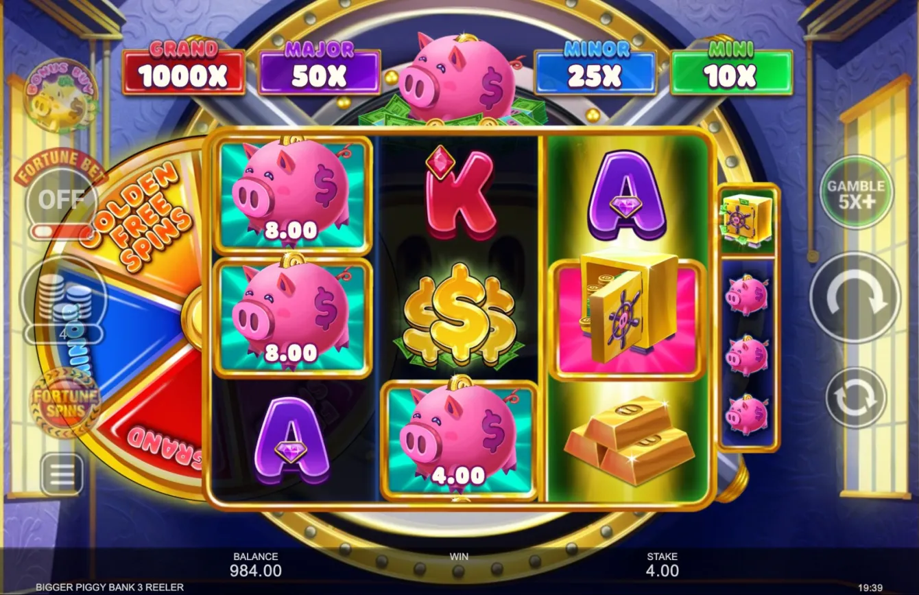 Bigger Piggy Bank 3 Reeler Slot