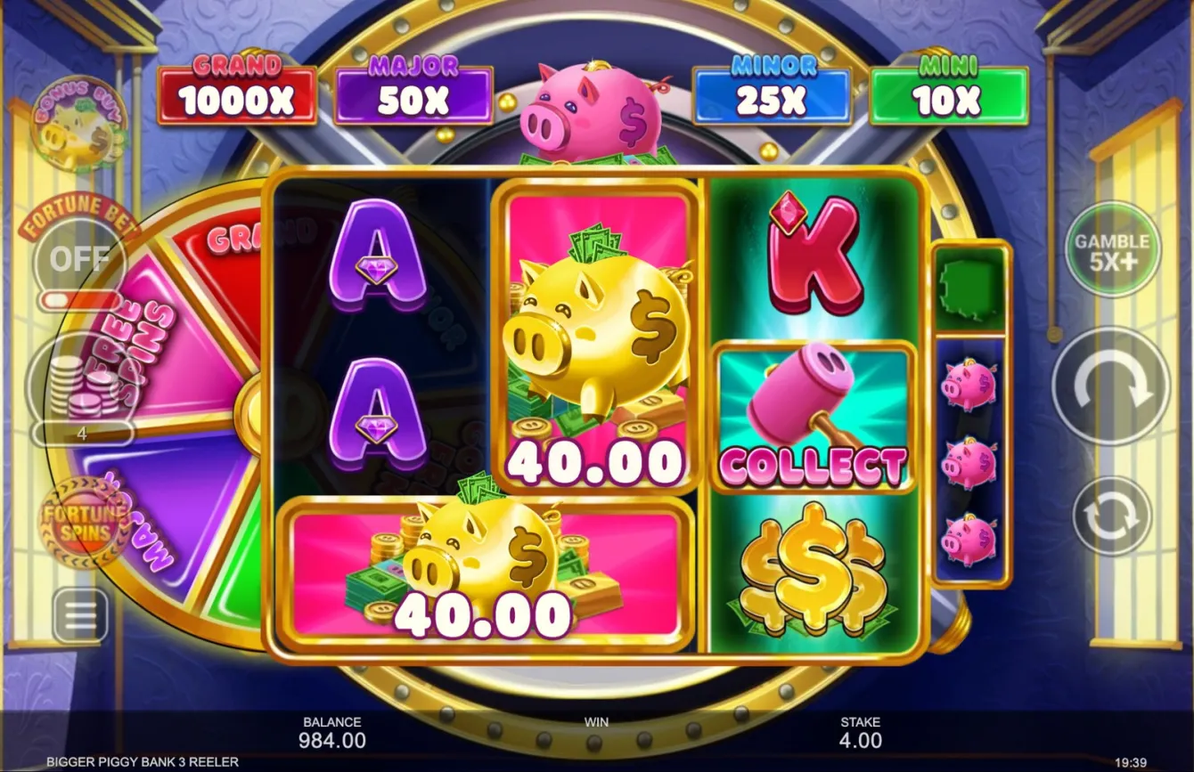 Bigger Piggy Bank 3 Reeler Slot