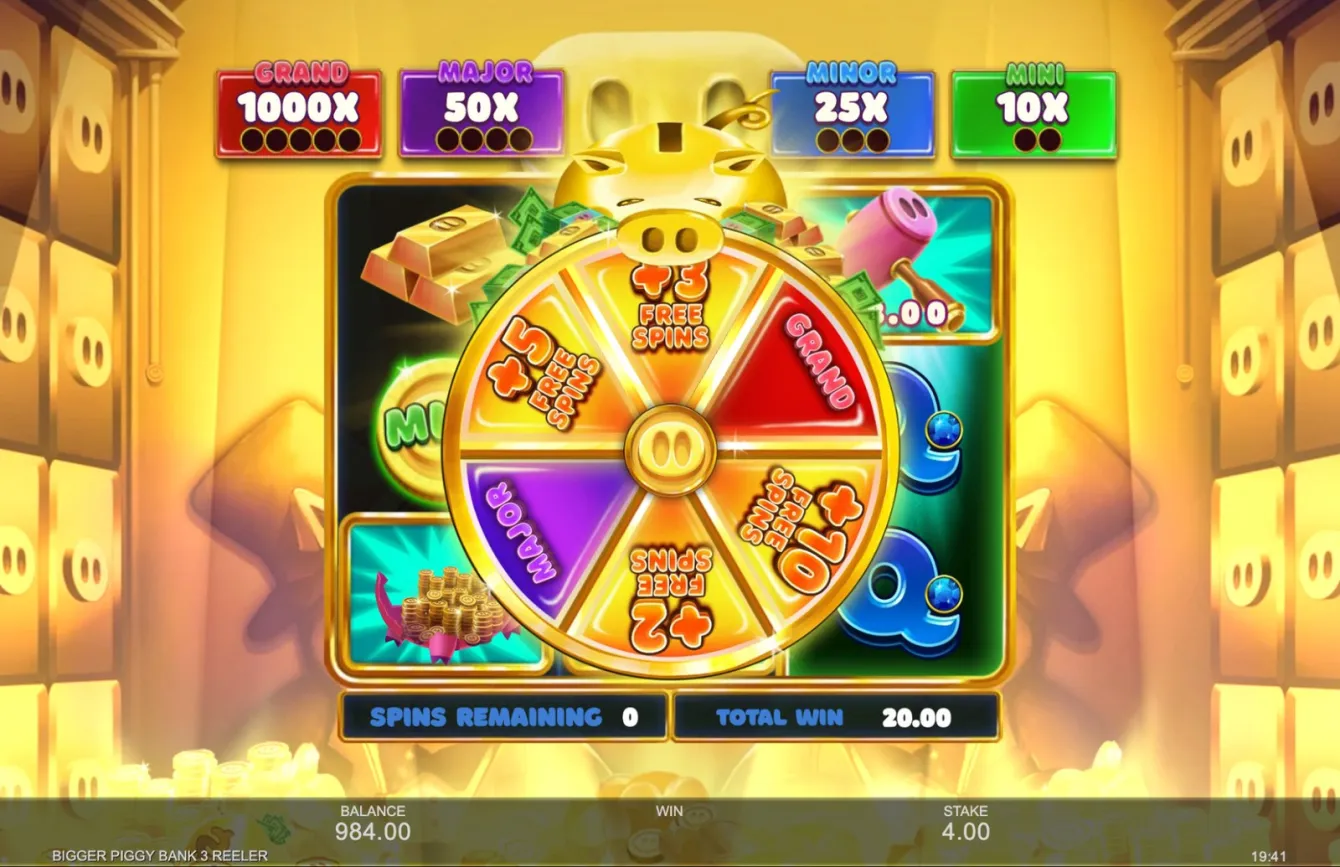 Bigger Piggy Bank 3 Reeler Slot
