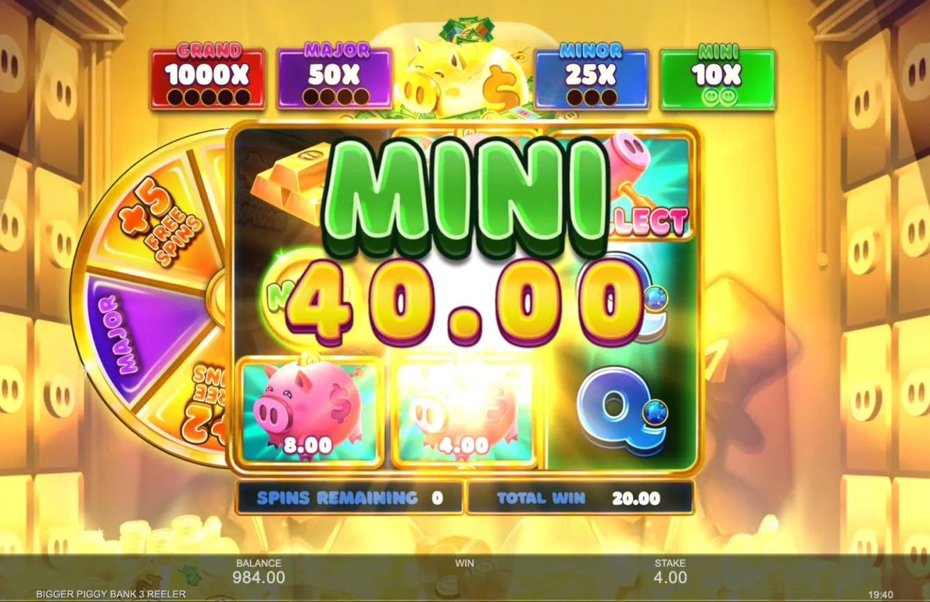 Bigger Piggy Bank 3 Reeler Slot