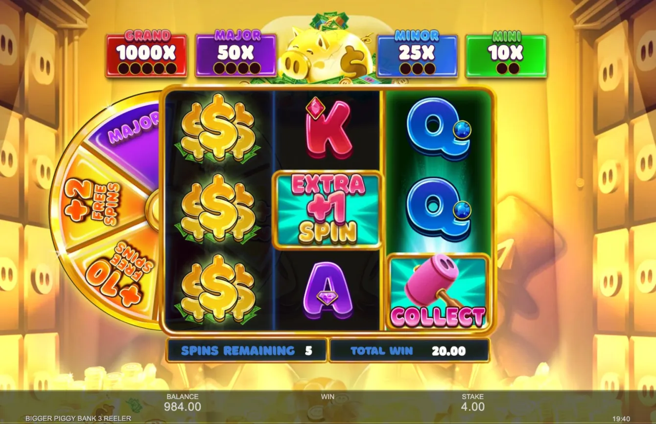 Bigger Piggy Bank 3 Reeler Slot