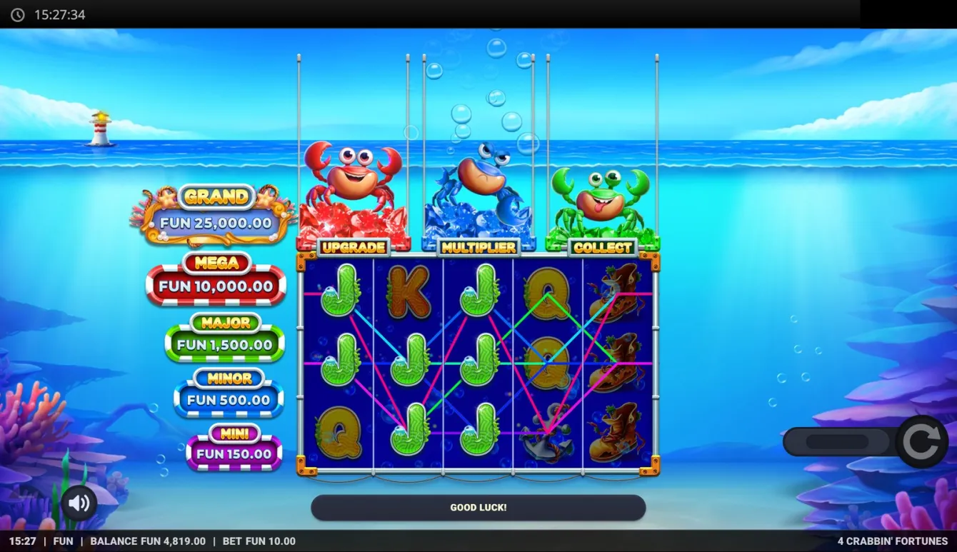 4 Crabbin' Fortunes Slot
