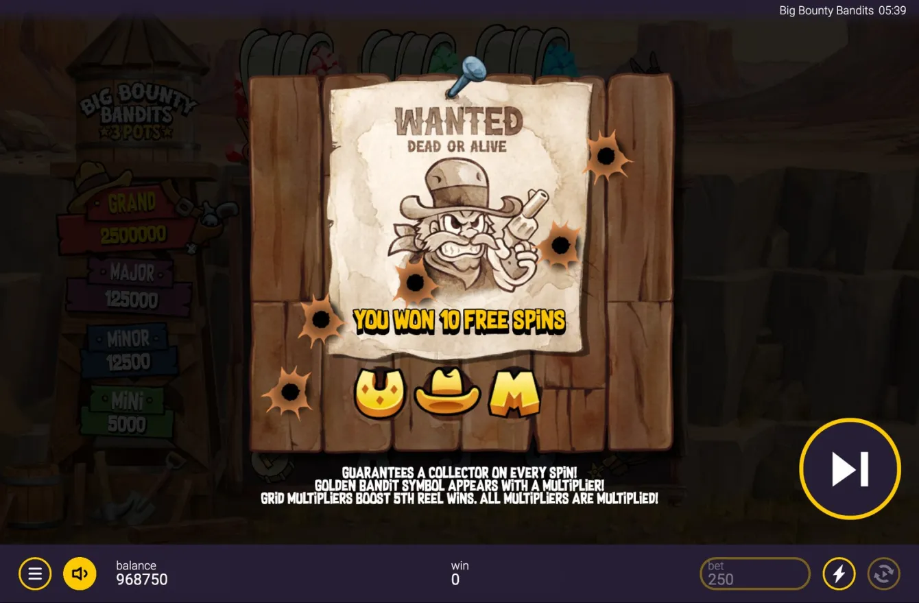 Big Bounty Bandits: 3 Pots Slot