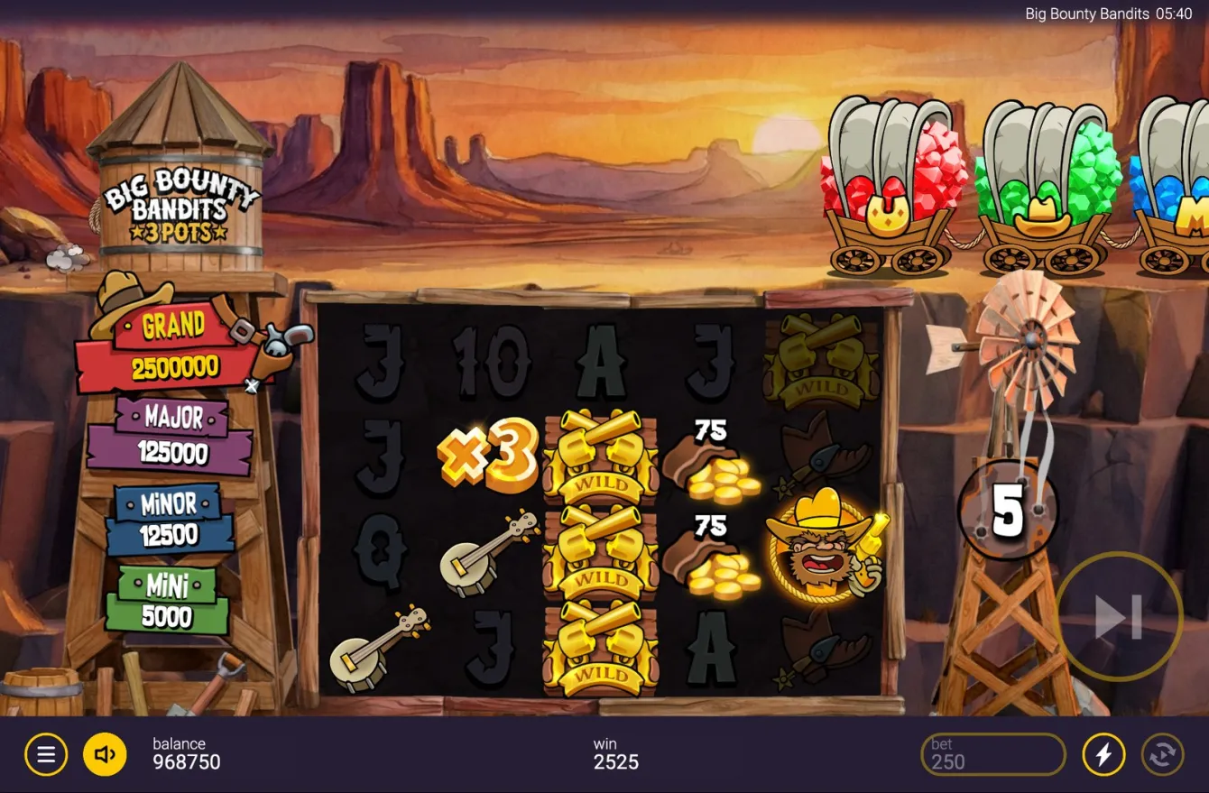 Big Bounty Bandits: 3 Pots Slot