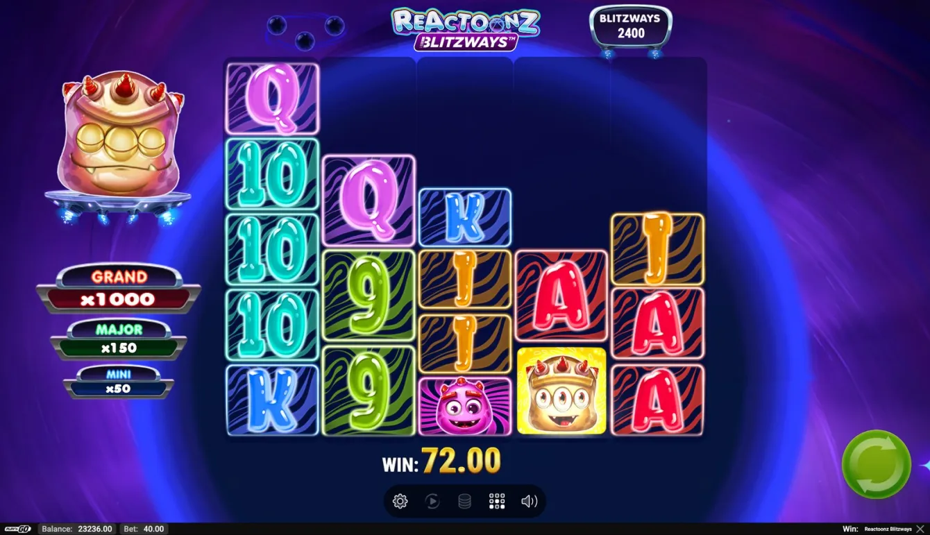 Reactoonz Blitzways Slot