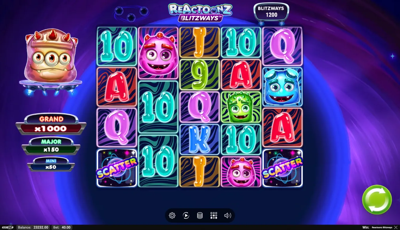 Reactoonz Blitzways Slot