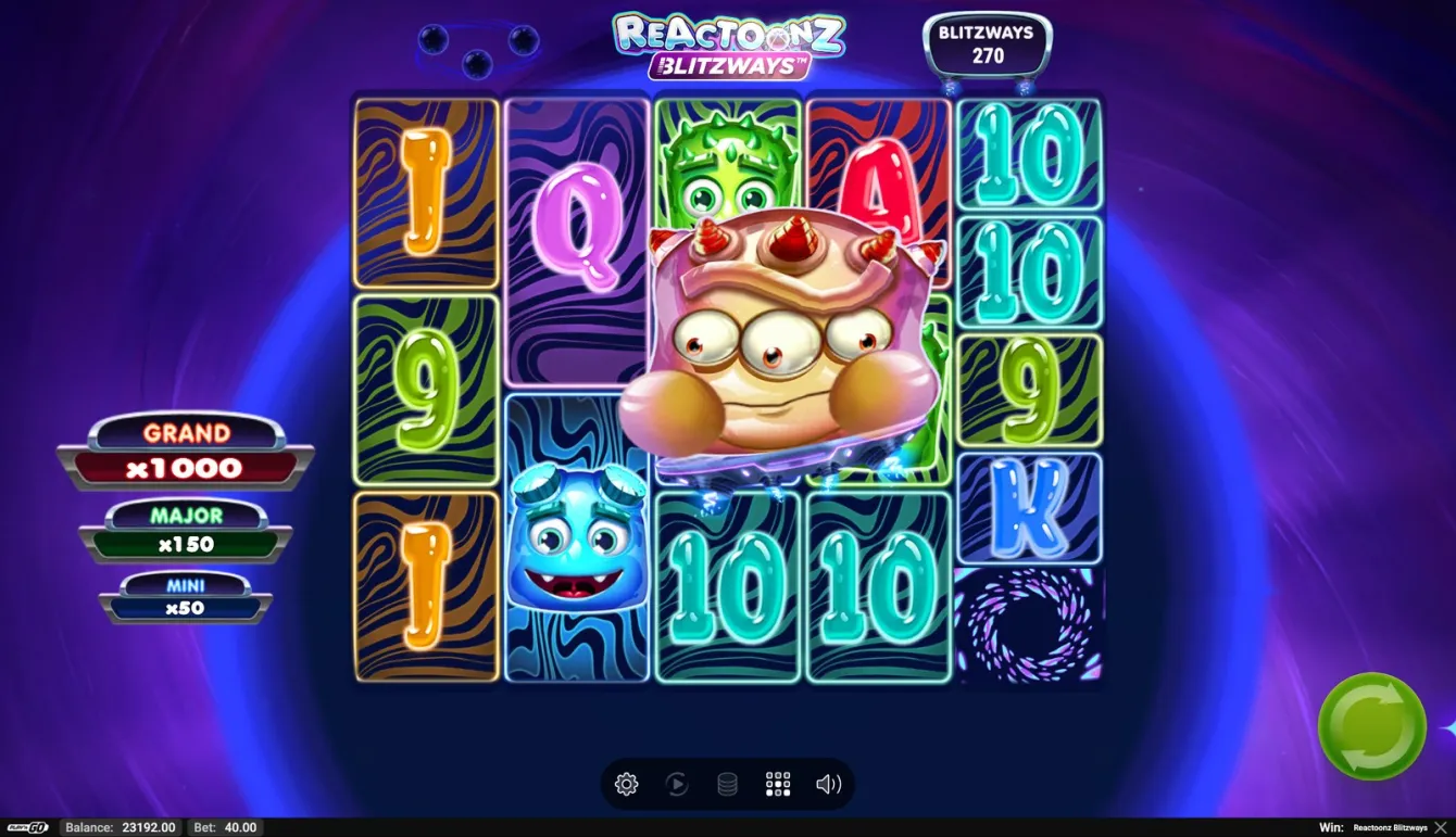 Reactoonz Blitzways Slot