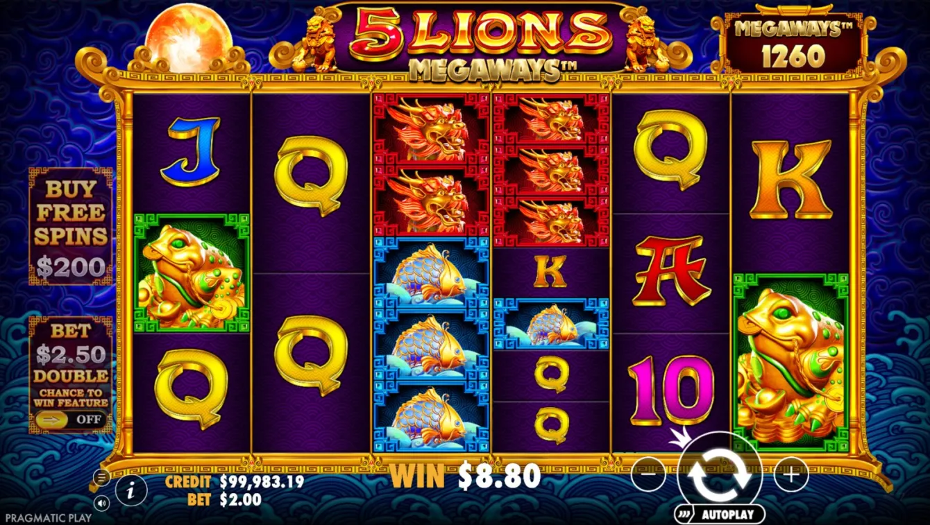 5 Lions Megaways Slot
