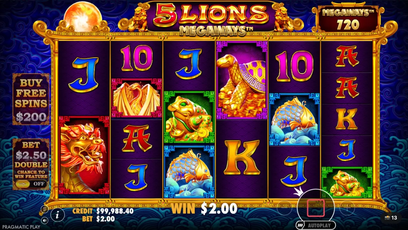 5 Lions Megaways Slot