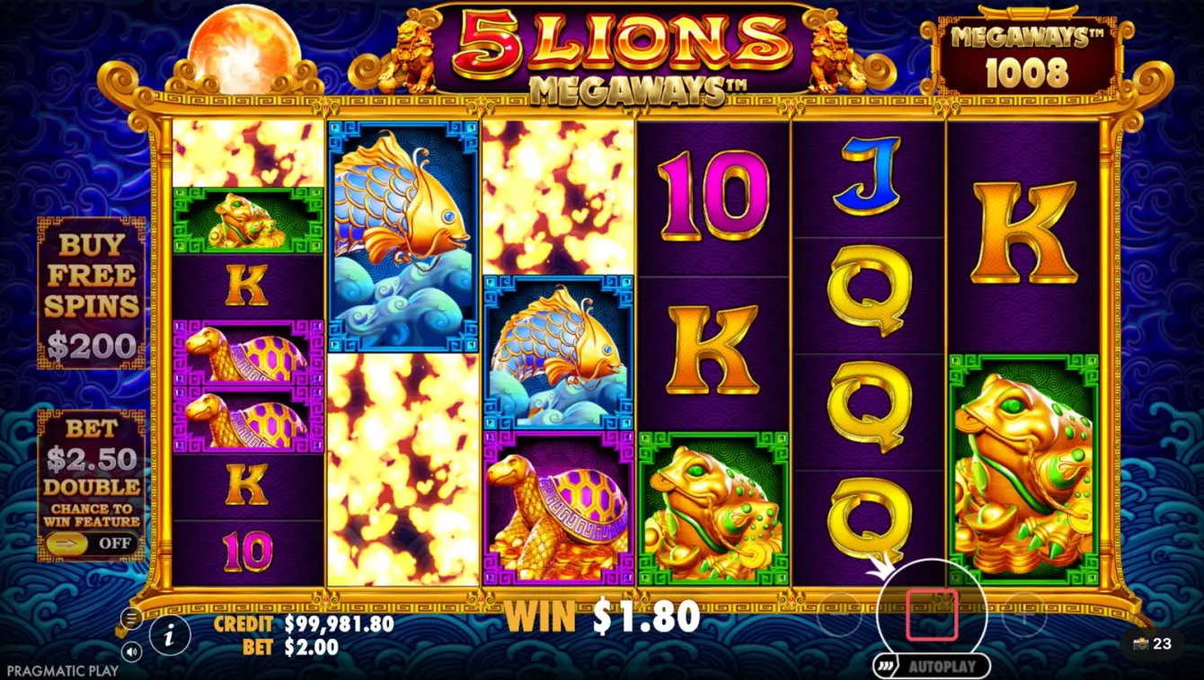 5 Lions Megaways Slot