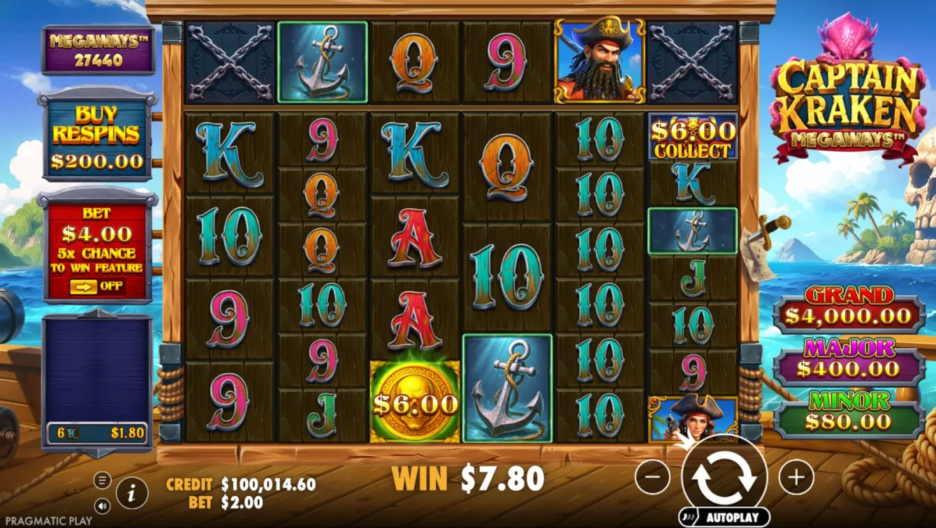 Captain Kraken Megaways Slot