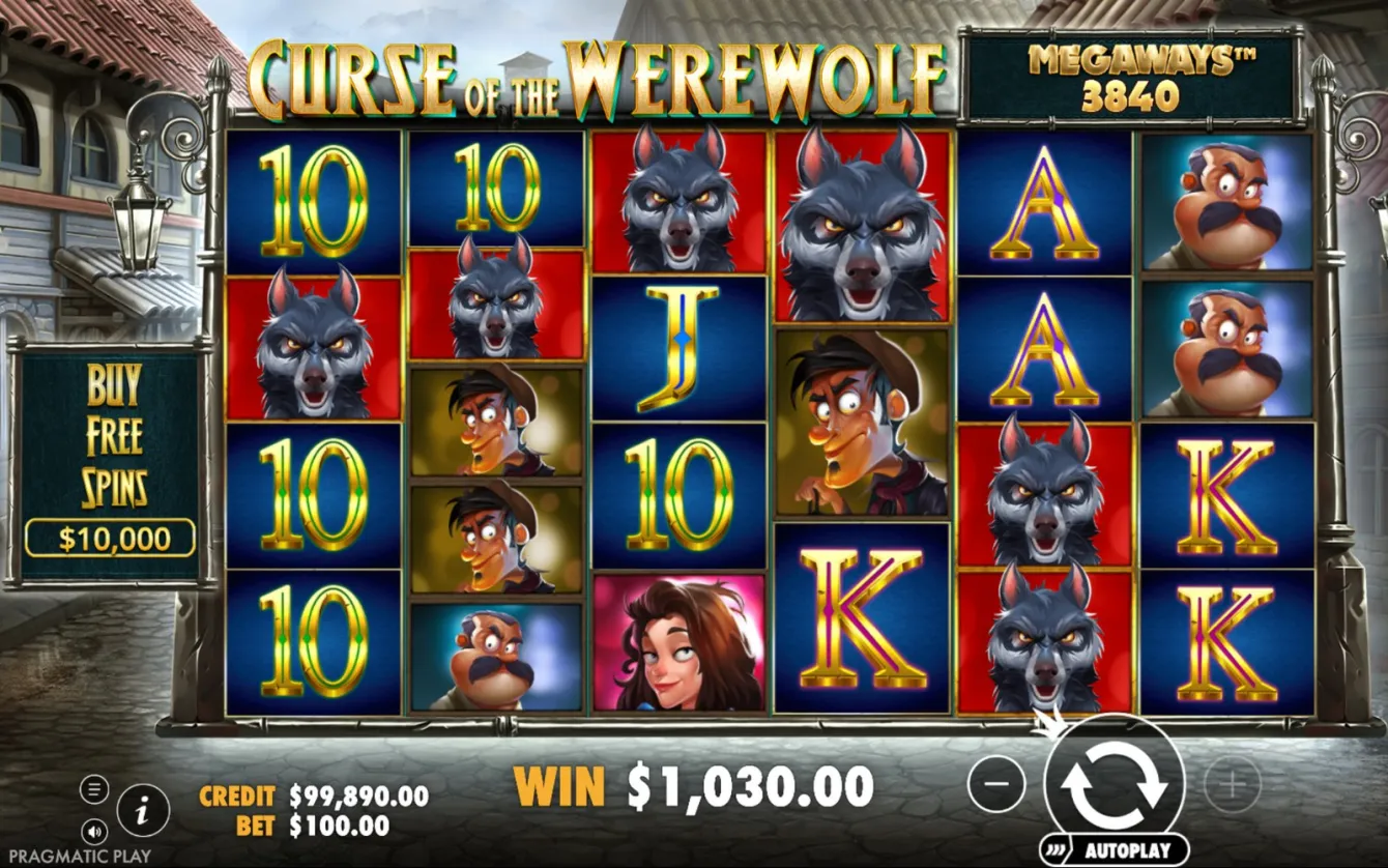 Curse of the Werewolf Megaways Slot