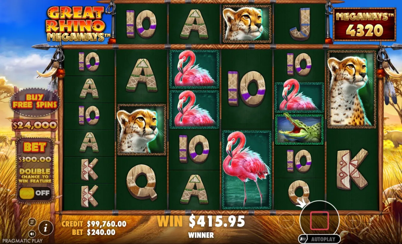 Great Rhino Megaways Slot