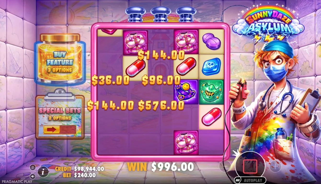 Sunnydaze Asylum Slot