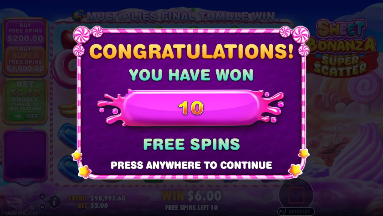 Sweet Bonanza Super Scatter Slot