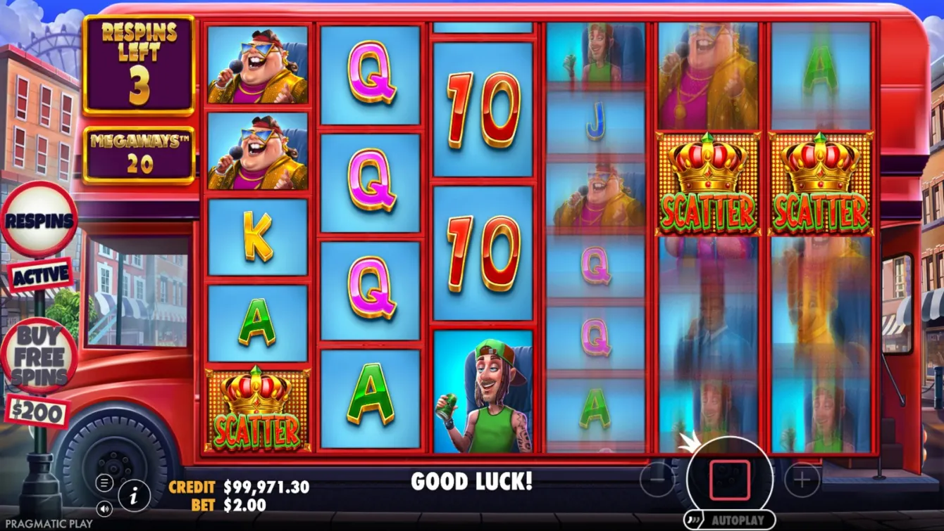 Wild Celebrity Bus Megaways Slot