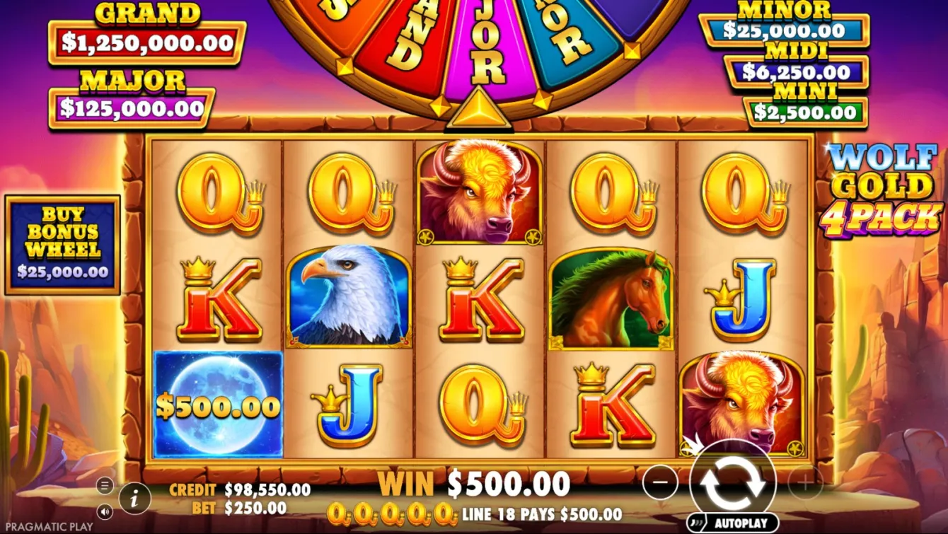 Wolf Gold 4 Pack Slot