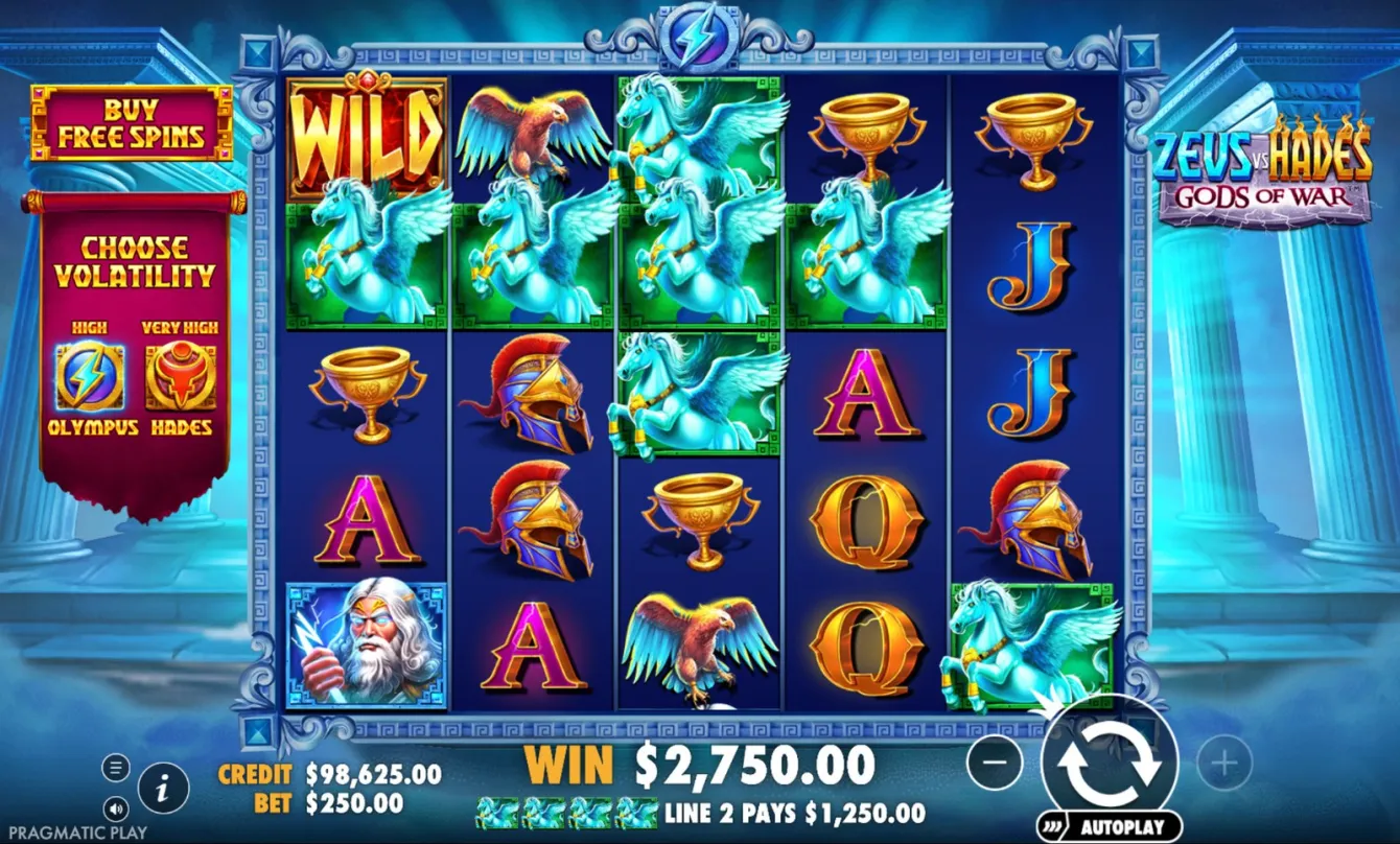 Zeus vs Hades Gods of War Slot