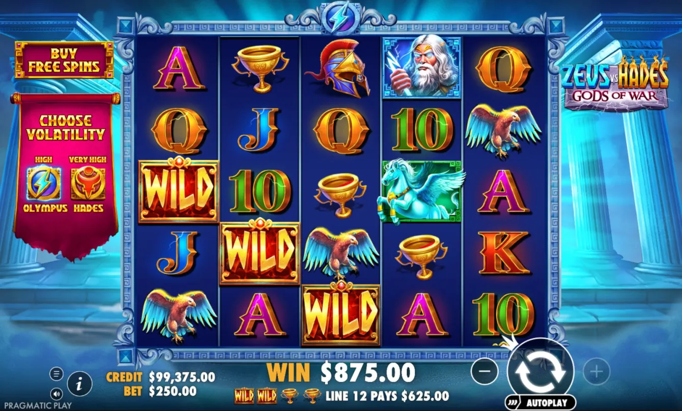 Zeus vs Hades Gods of War Slot