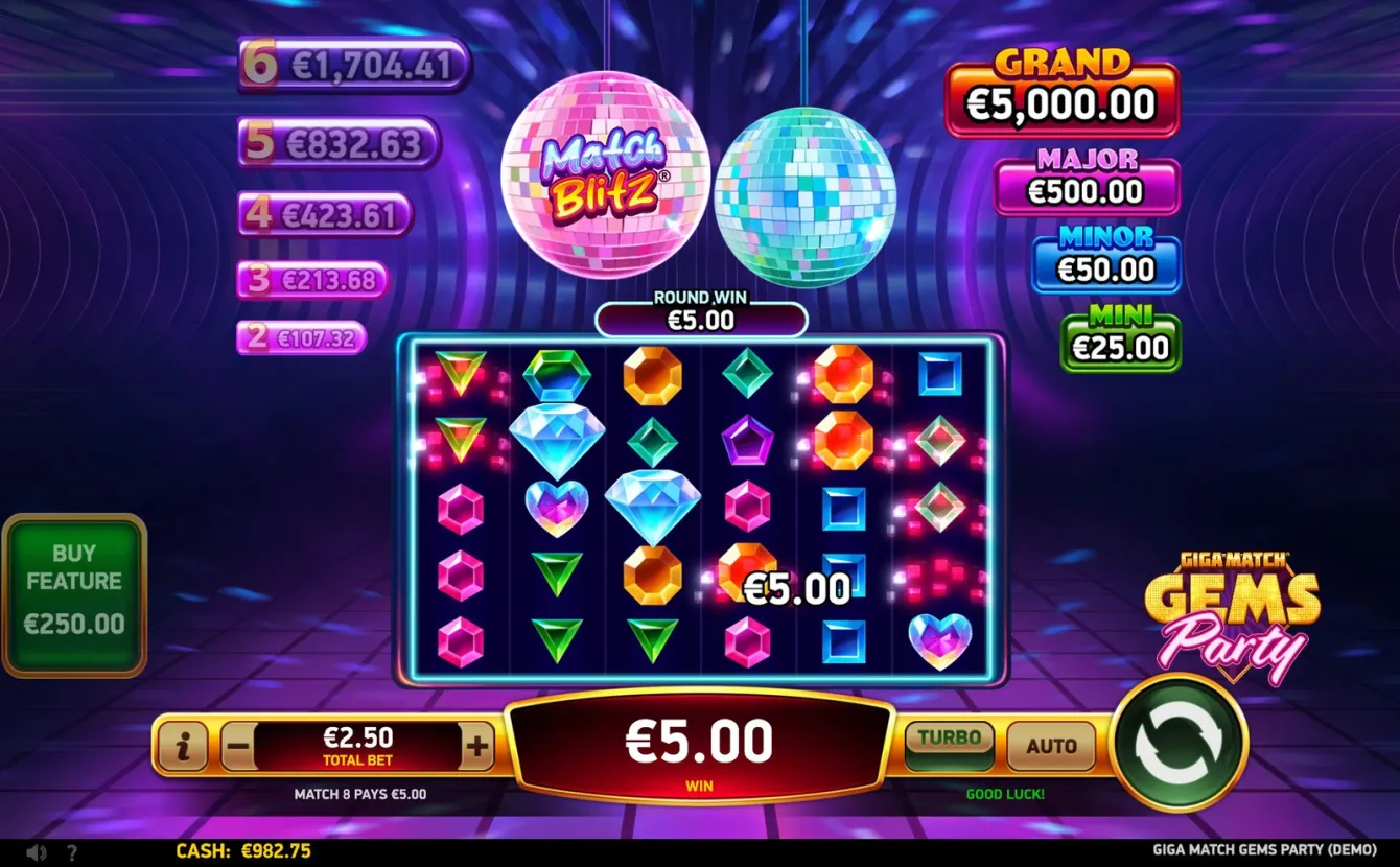 Giga Match Gems Party Slot