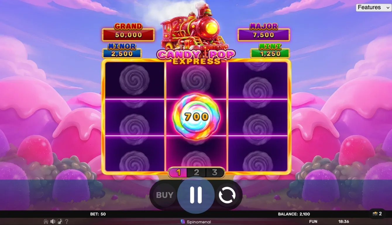 Candy Pop Express - Hold &amp; Hit 3x3 Slot