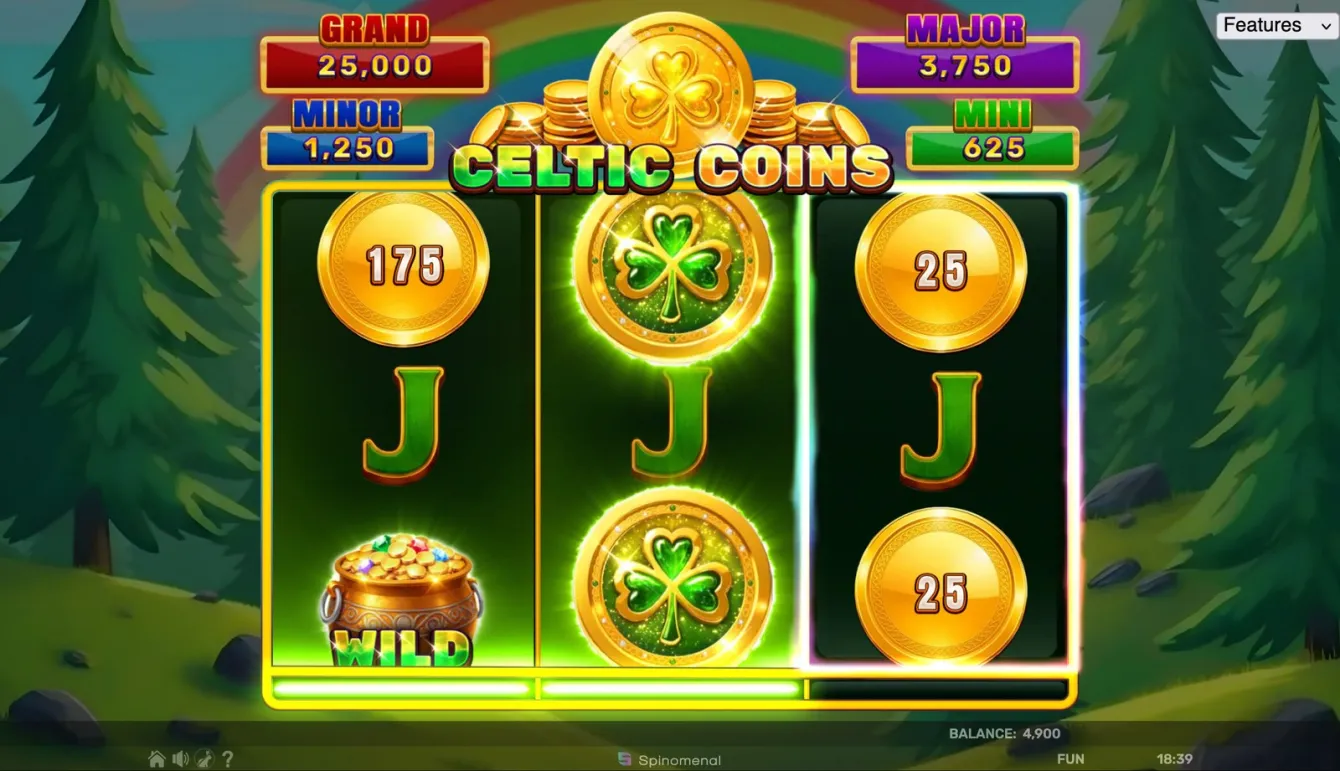Celtic Coins - Hold &amp; Hit 3x3 Slot