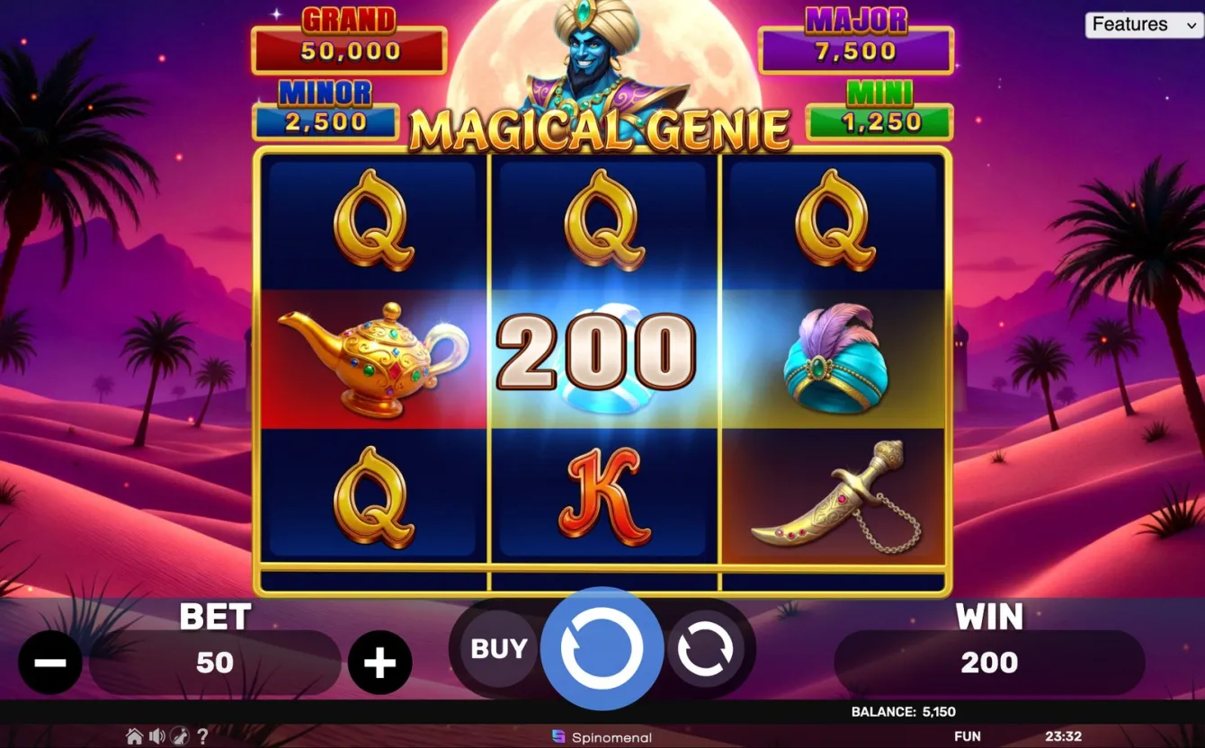 Magical Genie - Hold &amp; Hit 3x3 Slot