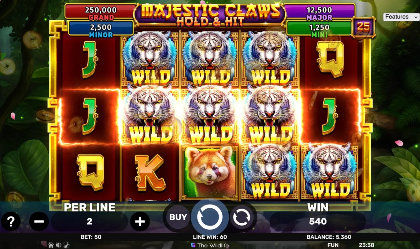 Majestic Claws - Hold &amp; Hit Slot