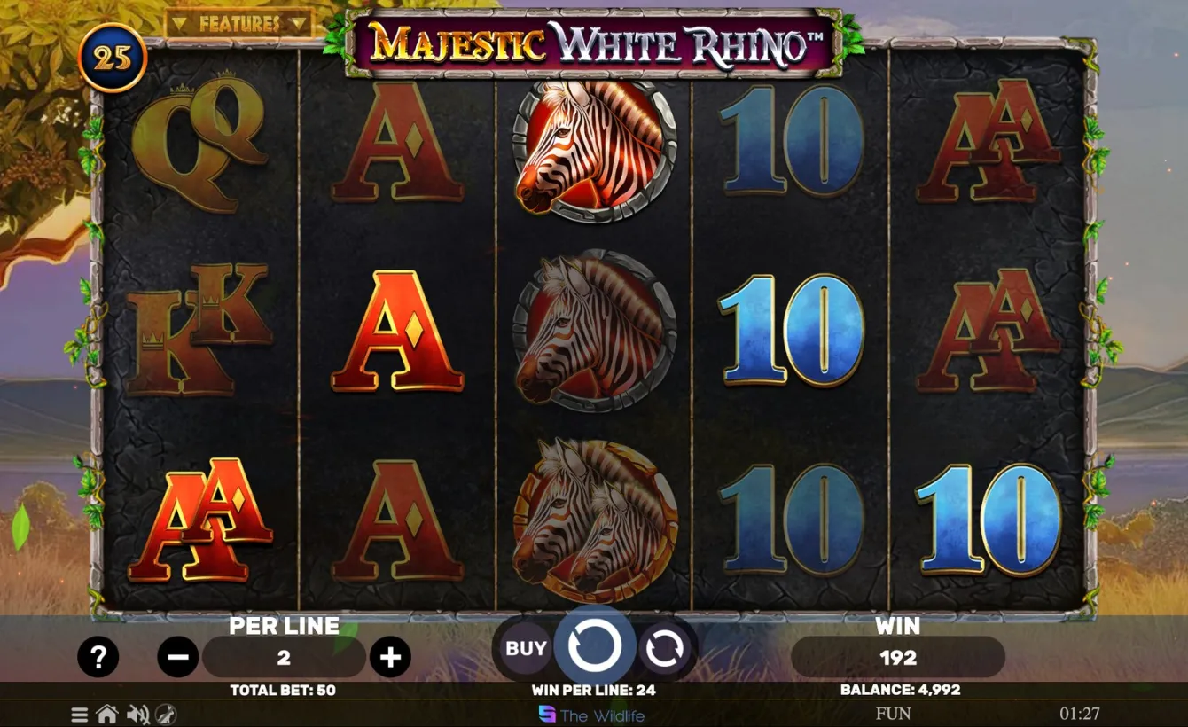Majestic White Rhino Slot