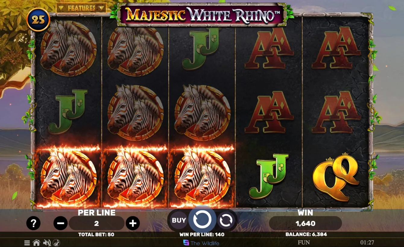 Majestic White Rhino Slot