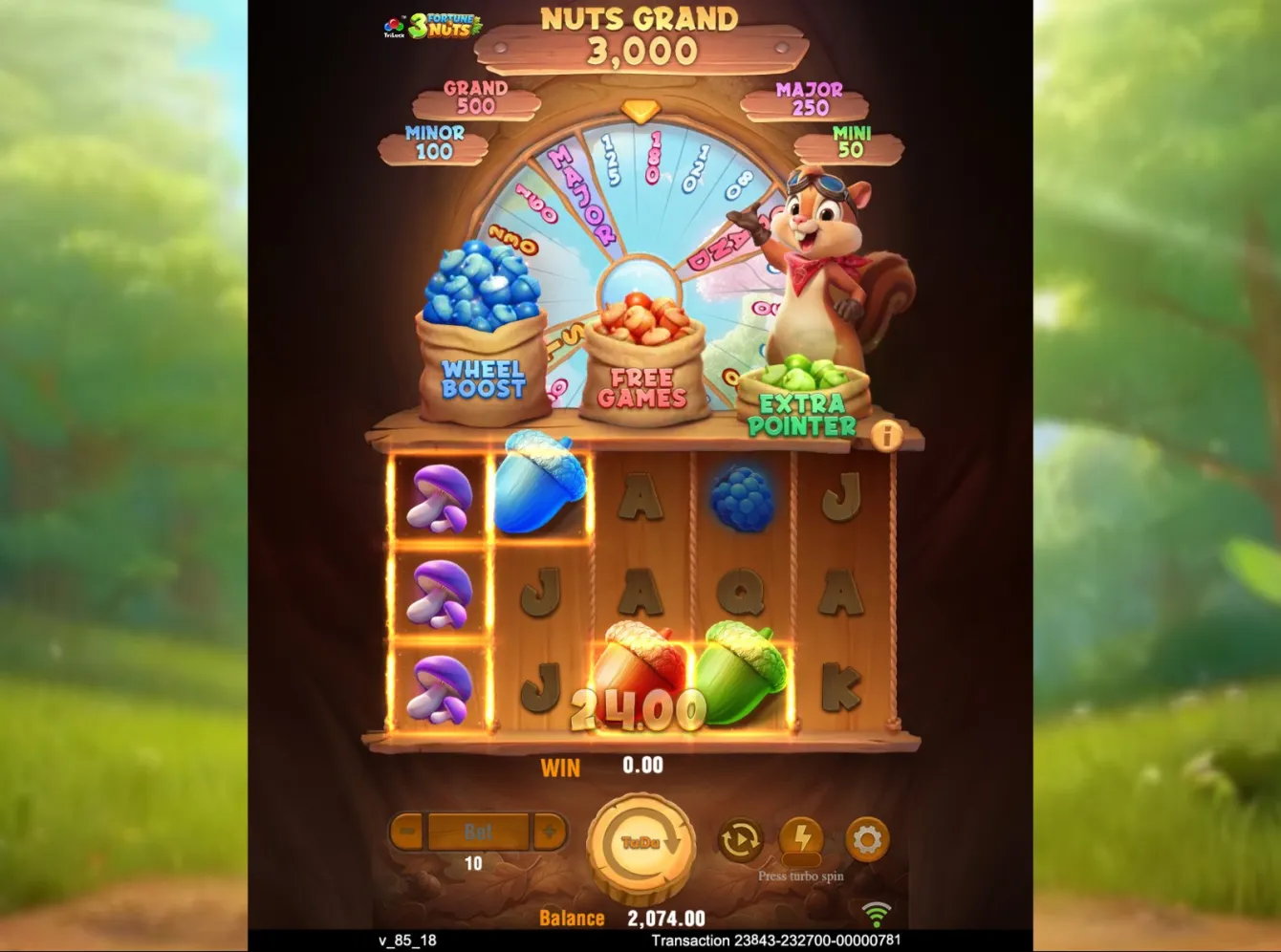 3 Fortune Nuts Slot