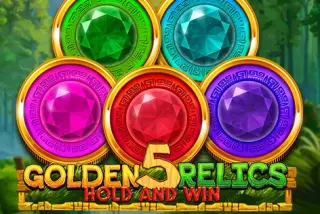 5 Golden Relics: Hold & Win slot demo by OctoPlay